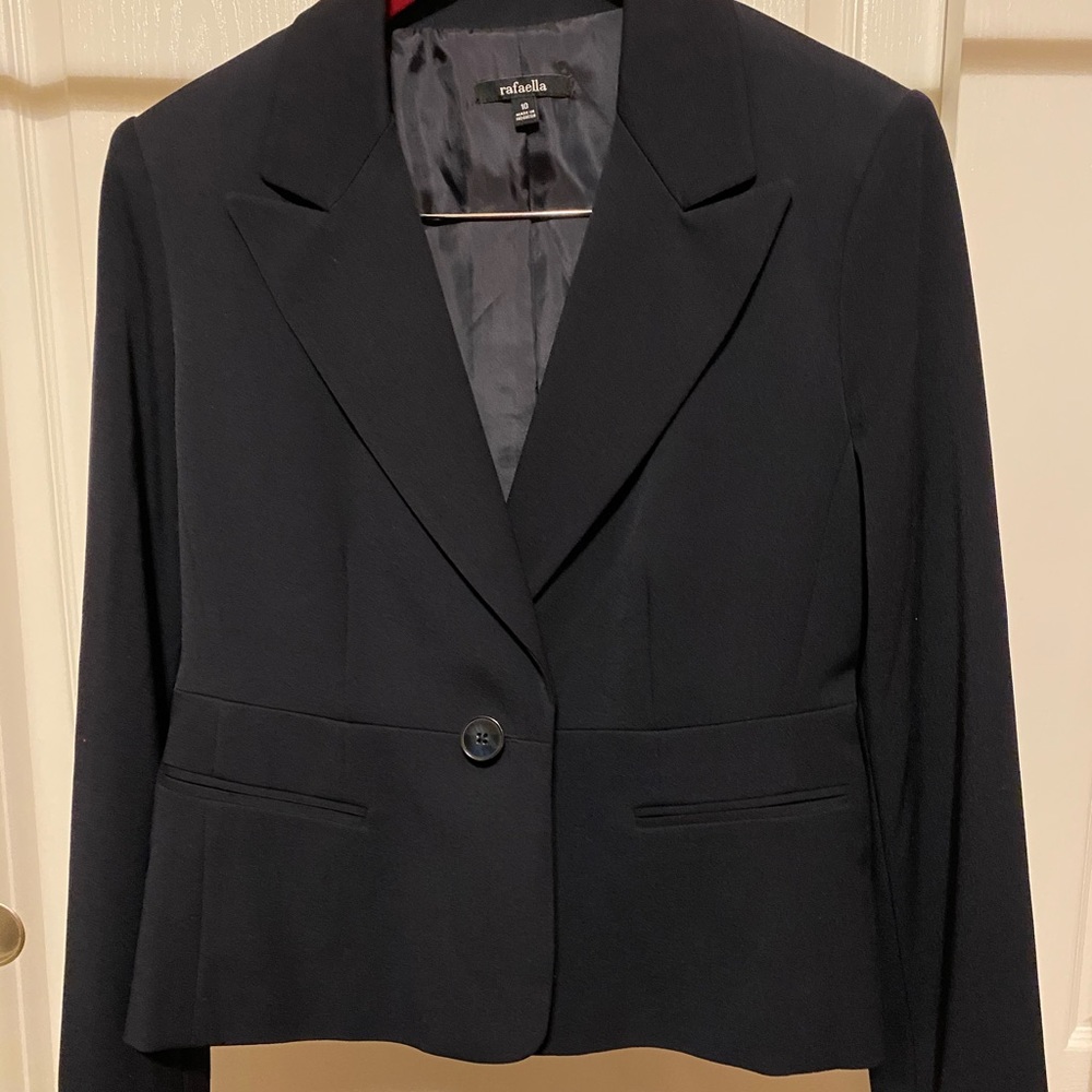 Rafaella blue women’s jacket and pants suit